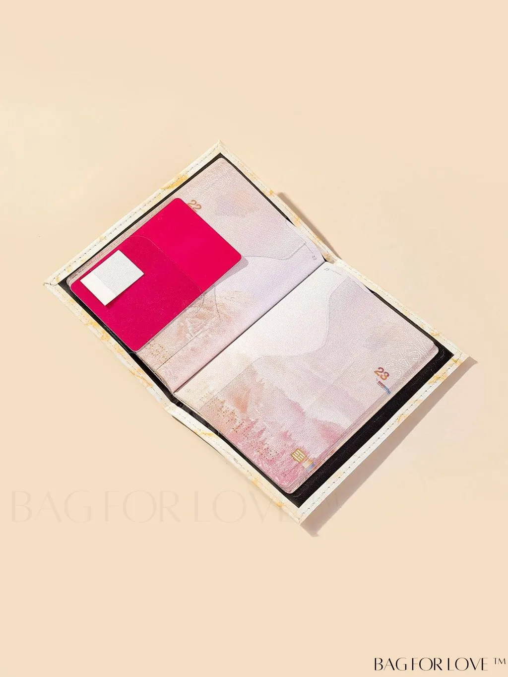 BagForLove - Travel-Ready Marble Pattern Passport Holder