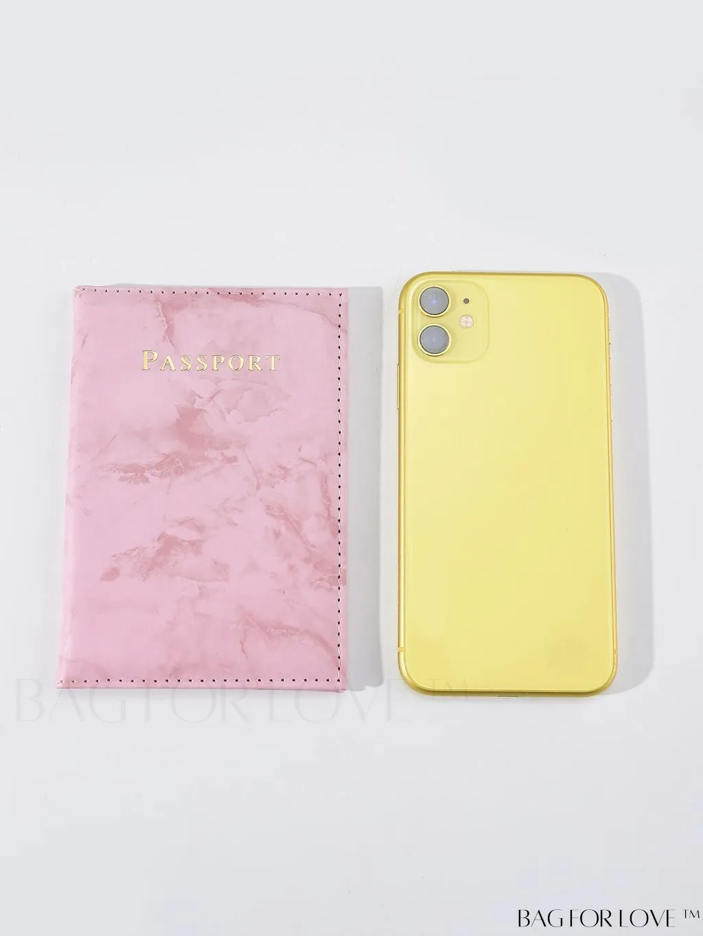 BagForLove - Travel-Ready Marble Pattern Passport Holder