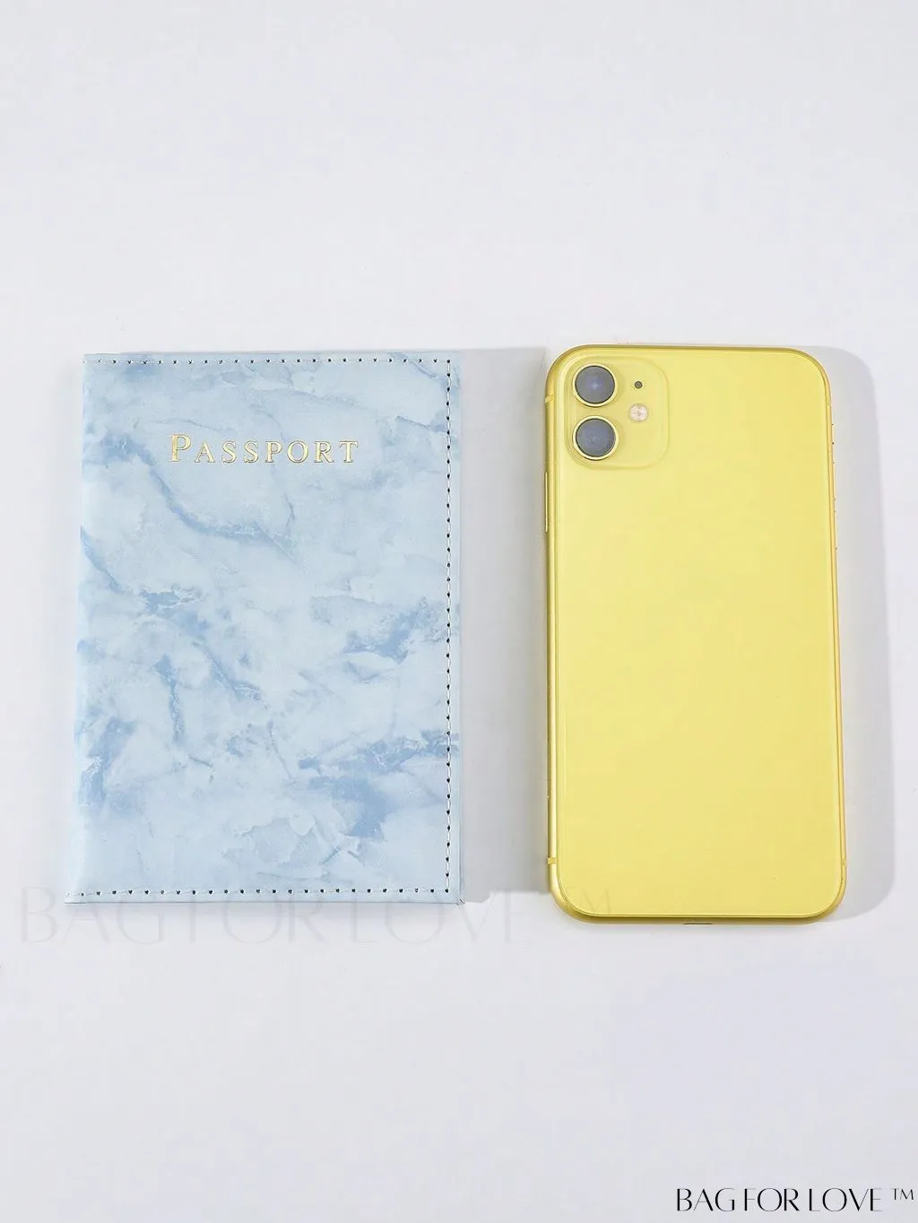 BagForLove - Travel-Ready Marble Pattern Passport Holder