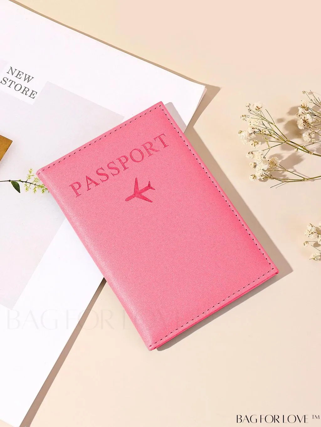BagForLove - Travel-Ready Marble Pattern Passport Holder