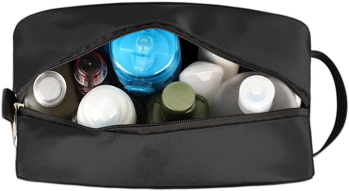 Bardic Travel Toiletry Bag for Boys Men, Waterproof Hanging Dopp Kit for Women, Shaving Bag with Large Capacity for Travel,Sports Shower (Soccer 3D Blue)
