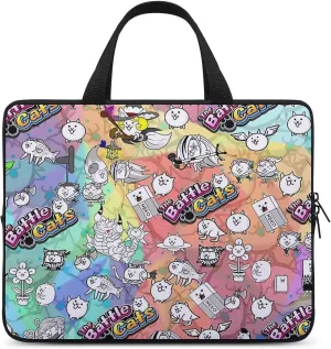 Battle-Cats Slim Laptop Bag - Lightweight And Water-Resistant Carrying Case with Handle