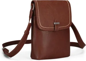 befen Genuine Leather Small Crossbody Bags for Women, Womens Cell Phone Purses Cross body Bag Purse with RFID Card Slots