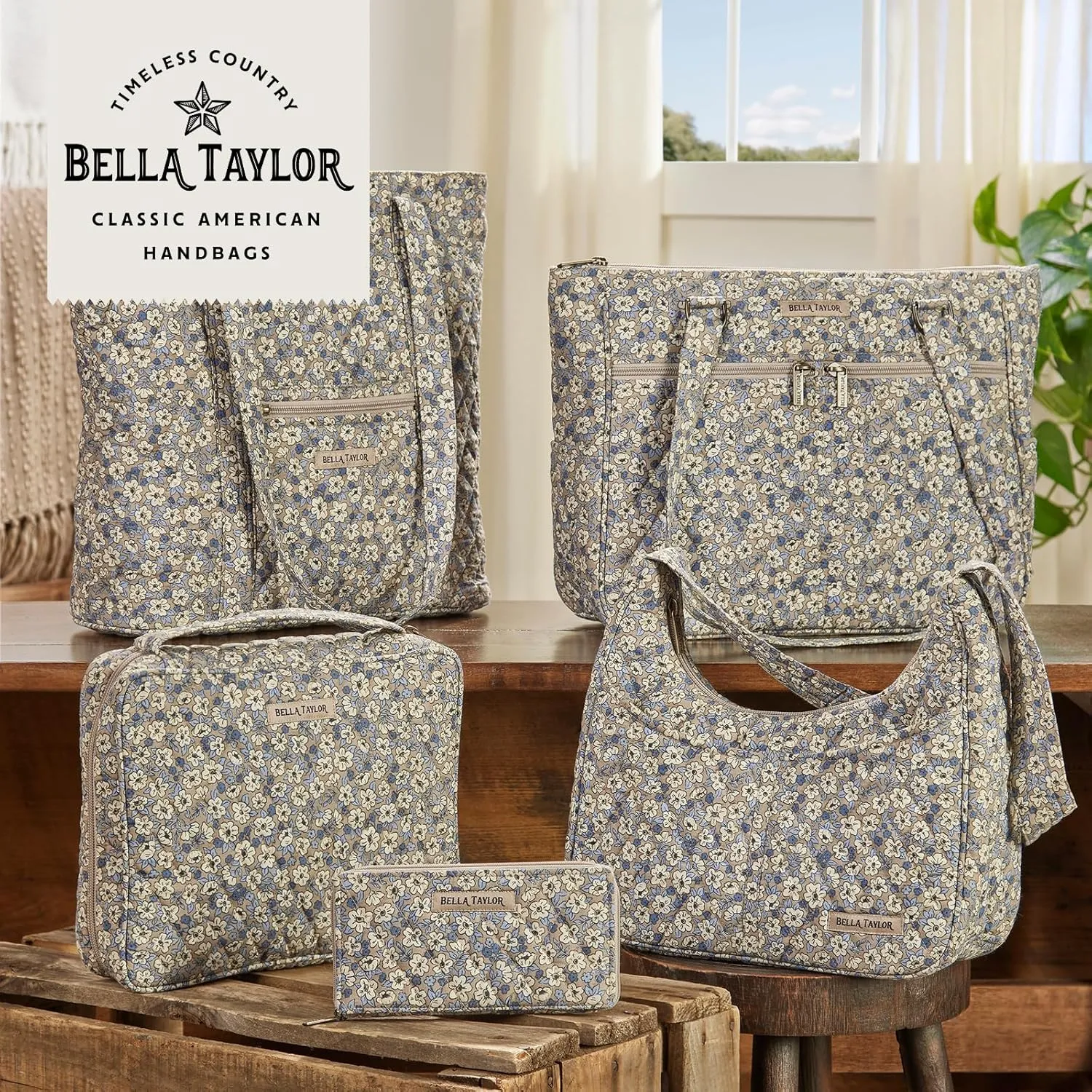 Bella Taylor Hipster Crossbody Purse for Women | Medium Size Shoulder Bag with Adjustable Strap