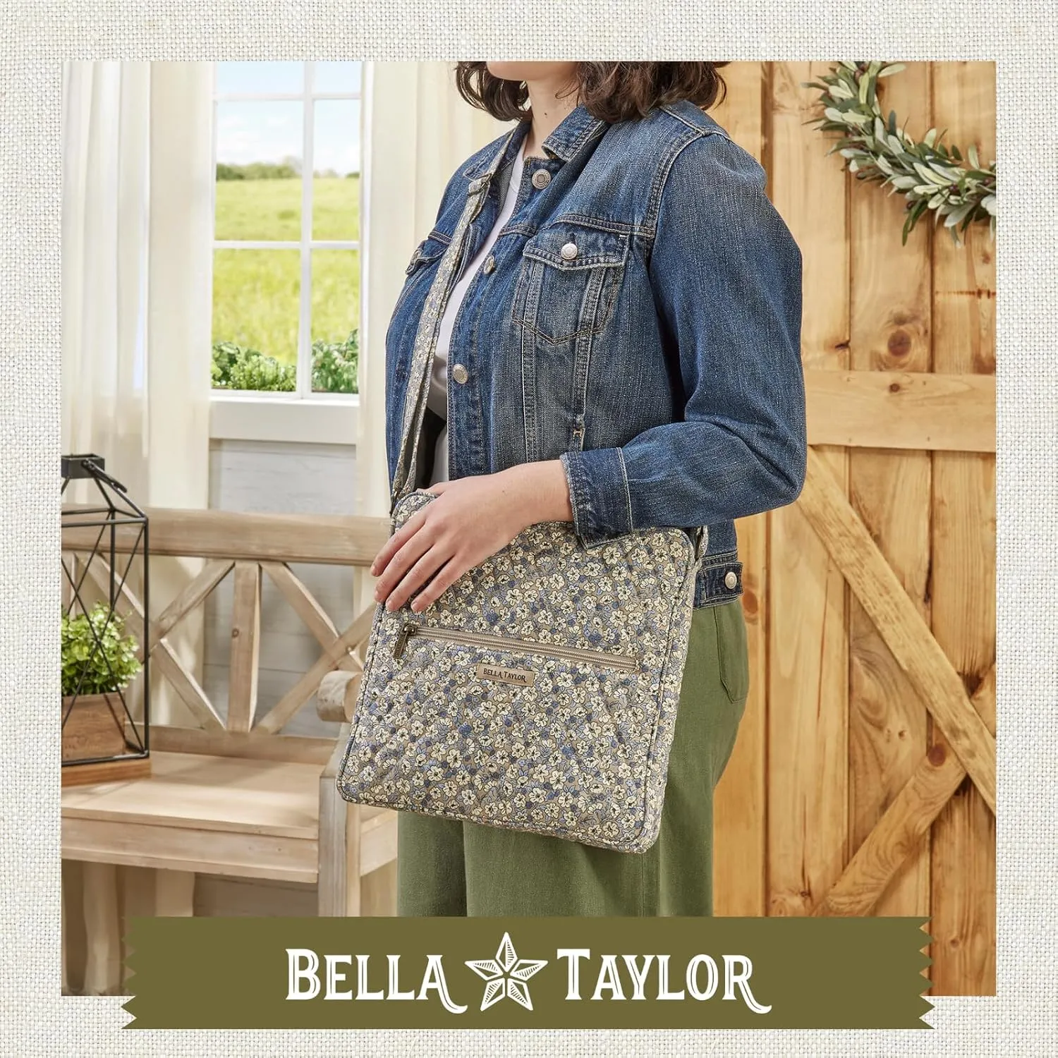 Bella Taylor Large Crossbody Purse for Women | Shoulder Bag with Adjustable Strap