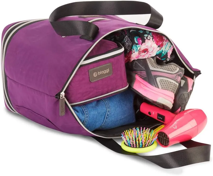 biaggi ZipSak Boost! Foldable Travel Tote – Lightweight, TSA Approved, Convertible Carryall for Airplane, Gym, Weekender