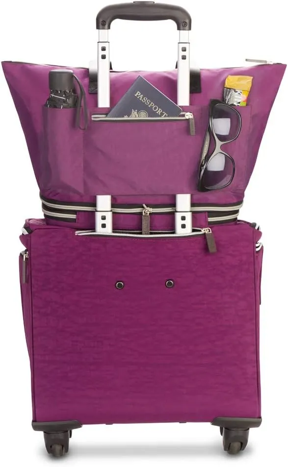 biaggi ZipSak Boost! Foldable Travel Tote – Lightweight, TSA Approved, Convertible Carryall for Airplane, Gym, Weekender