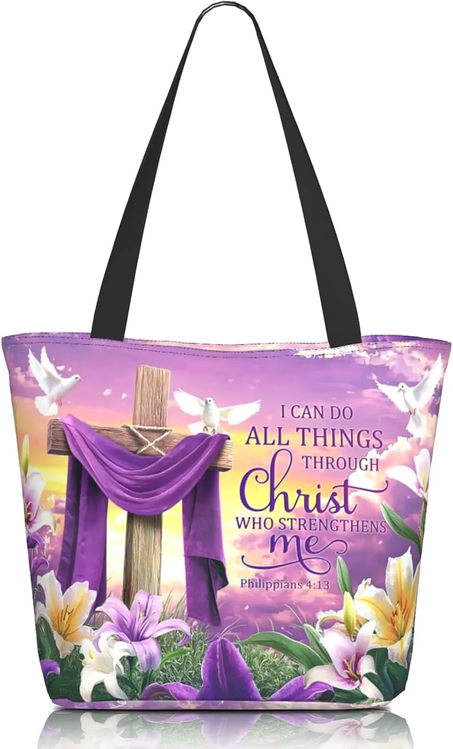 Bible Tote Bags for Women Christian Gifts Religious Church Shoulder Bag