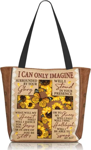 Bible Tote Bags For Women Christian Tote Bags For Women Bible Bag Religious Shoulder Bag Scripture Reusable Grocery Bag