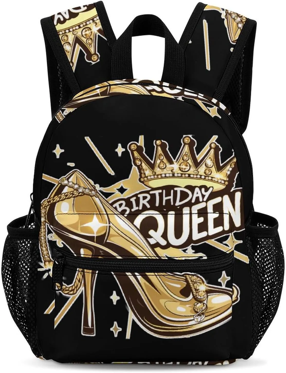 Birthday Queen with Heel Backpack Cute Laptop Bag Mini Shoulder Bags Travel Casual Daypacks 13 Inch