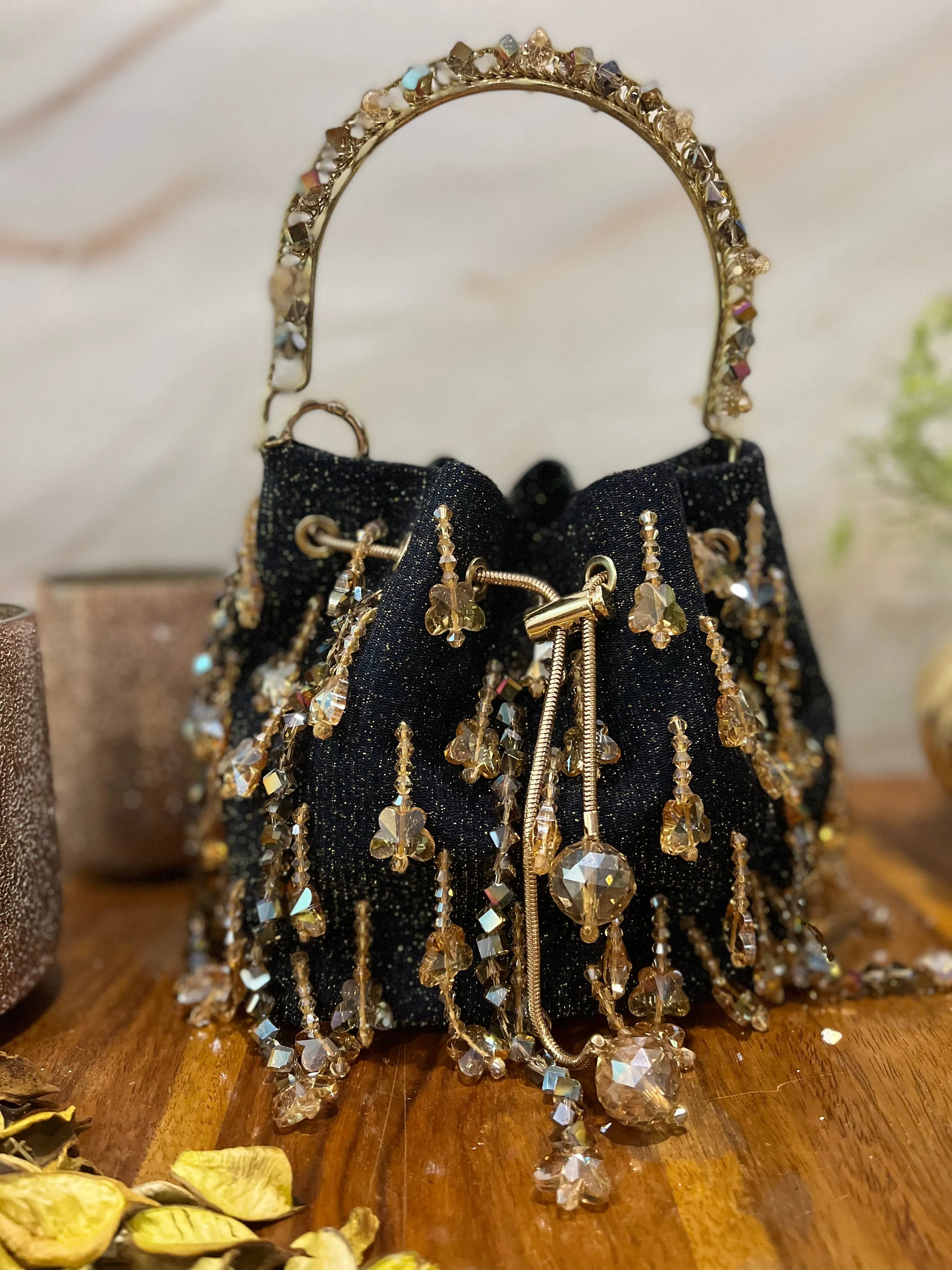 Black & Gold Potli