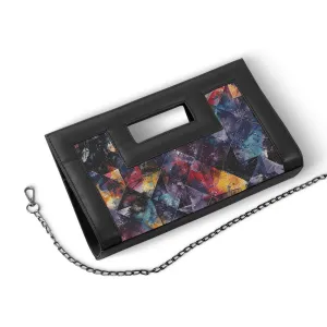 Black City Sleek Clutch Dark Shapes