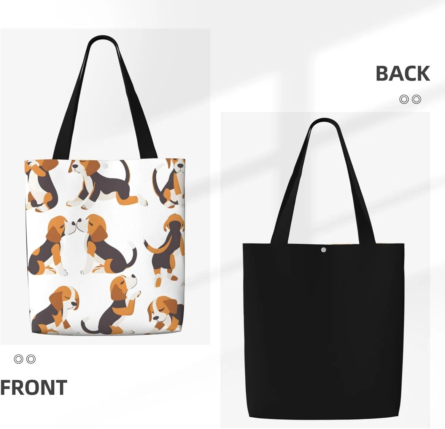 Black Flag Usa Canvas Shoulder Bag Reusable Tote Bag Soft Lightweight Cloth Bags For Women Girls Lady Casual