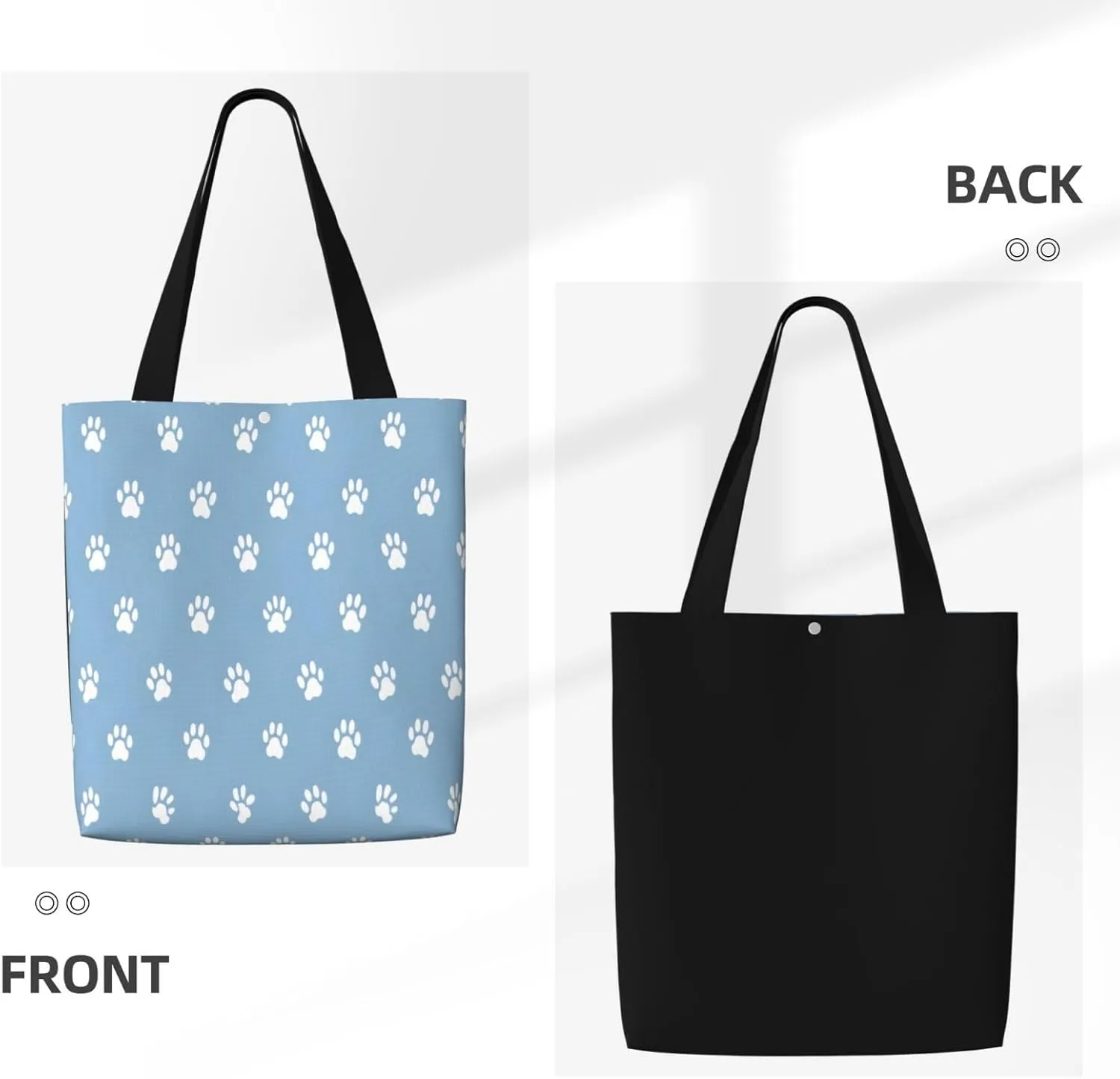 Black Flag Usa Canvas Shoulder Bag Reusable Tote Bag Soft Lightweight Cloth Bags For Women Girls Lady Casual