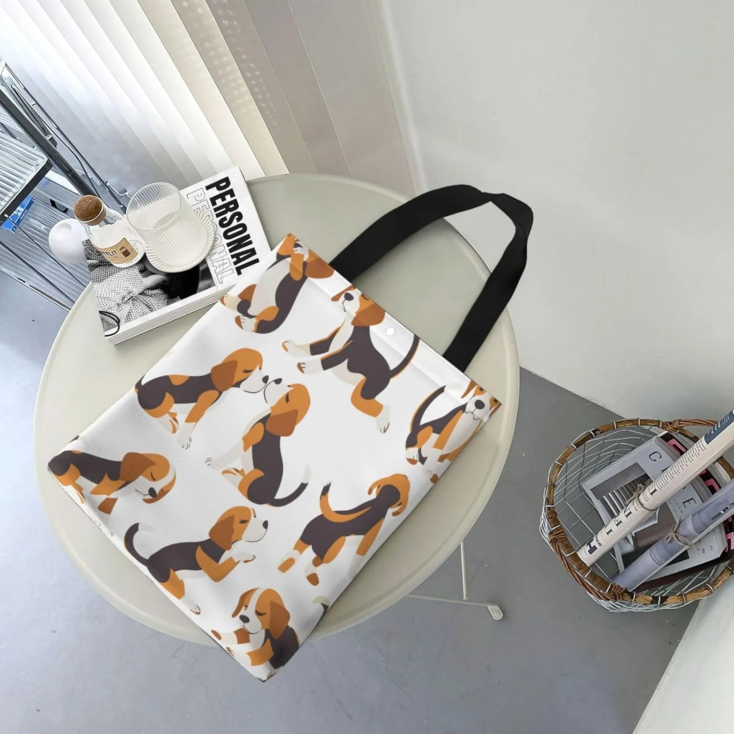 Black Flag Usa Canvas Shoulder Bag Reusable Tote Bag Soft Lightweight Cloth Bags For Women Girls Lady Casual