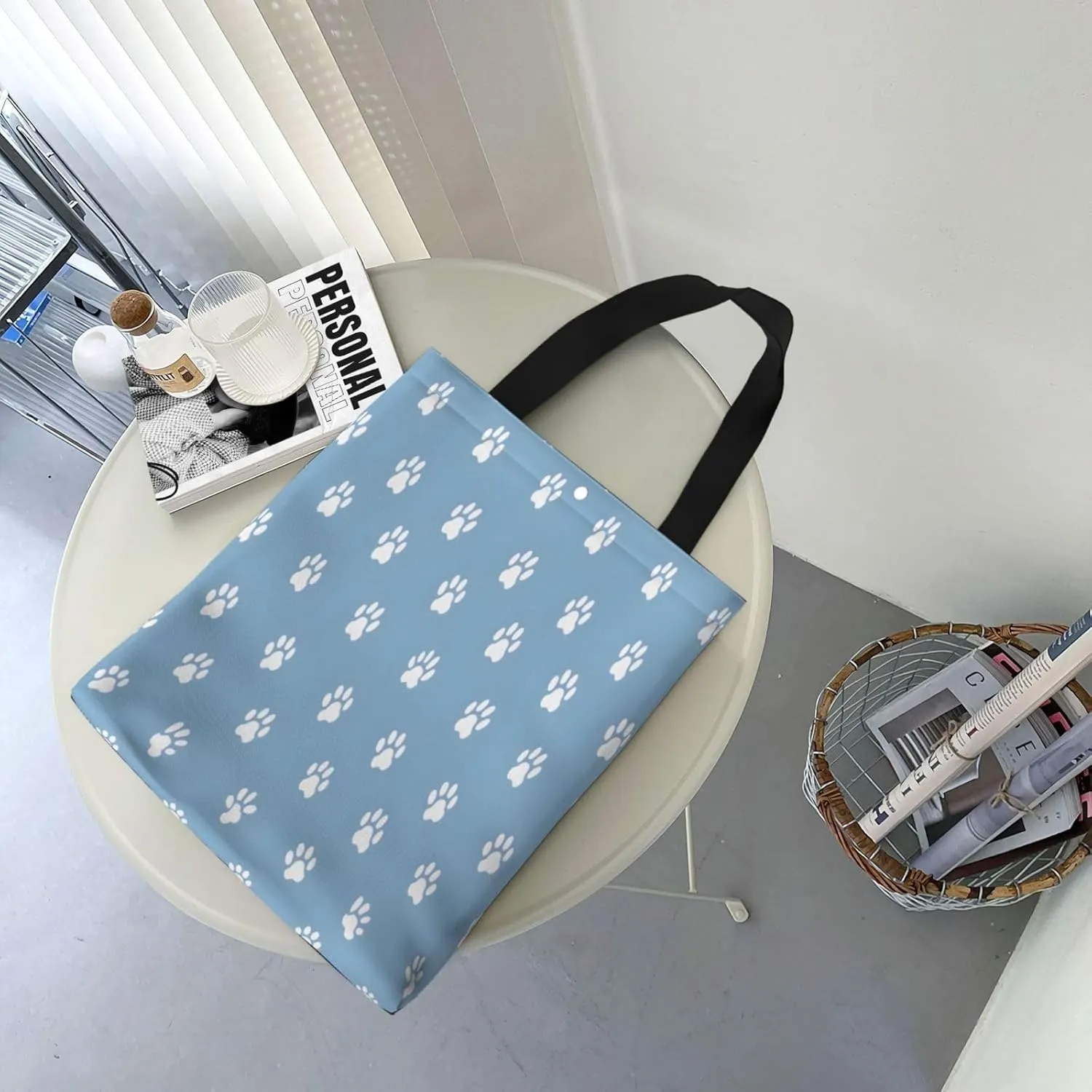 Black Flag Usa Canvas Shoulder Bag Reusable Tote Bag Soft Lightweight Cloth Bags For Women Girls Lady Casual