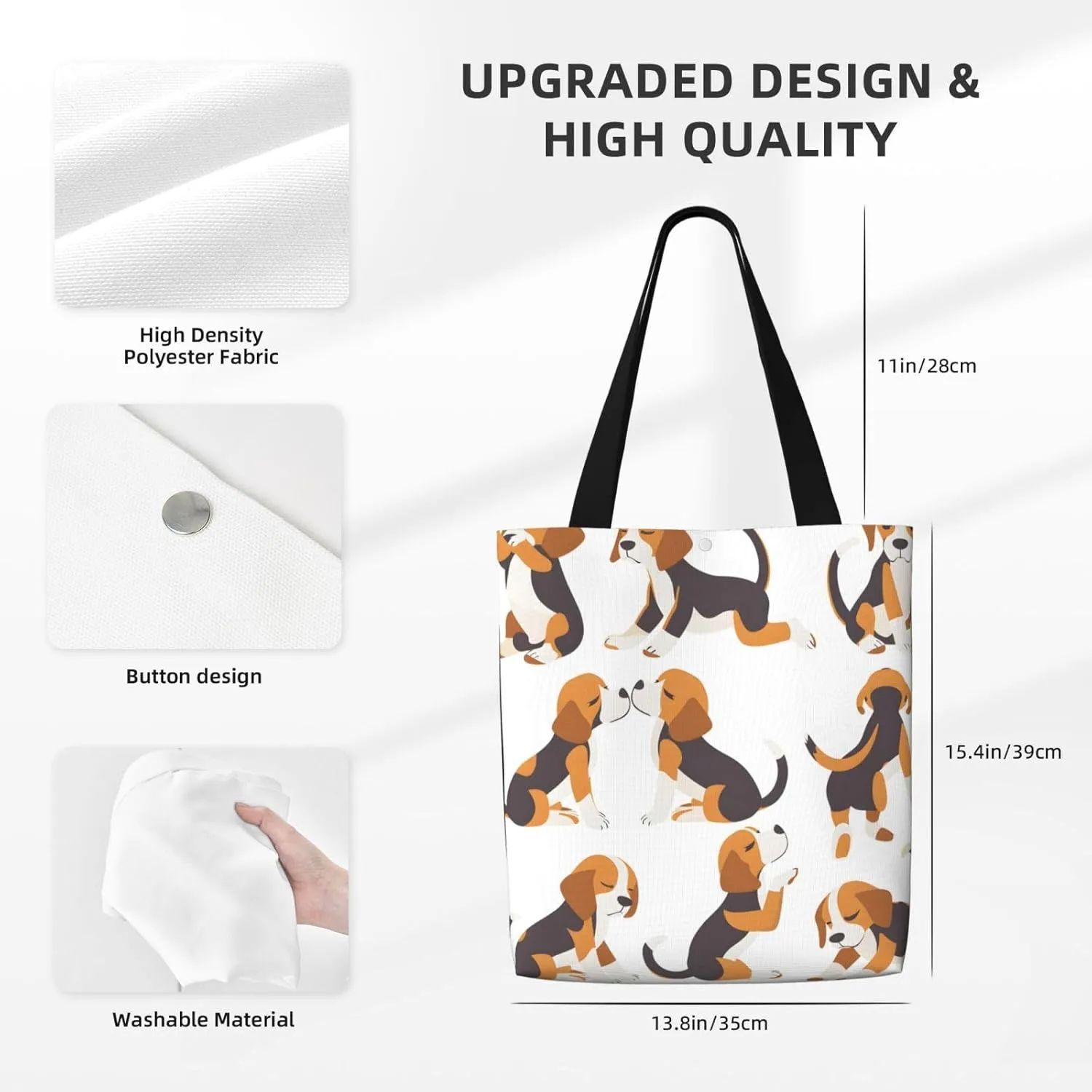 Black Flag Usa Canvas Shoulder Bag Reusable Tote Bag Soft Lightweight Cloth Bags For Women Girls Lady Casual