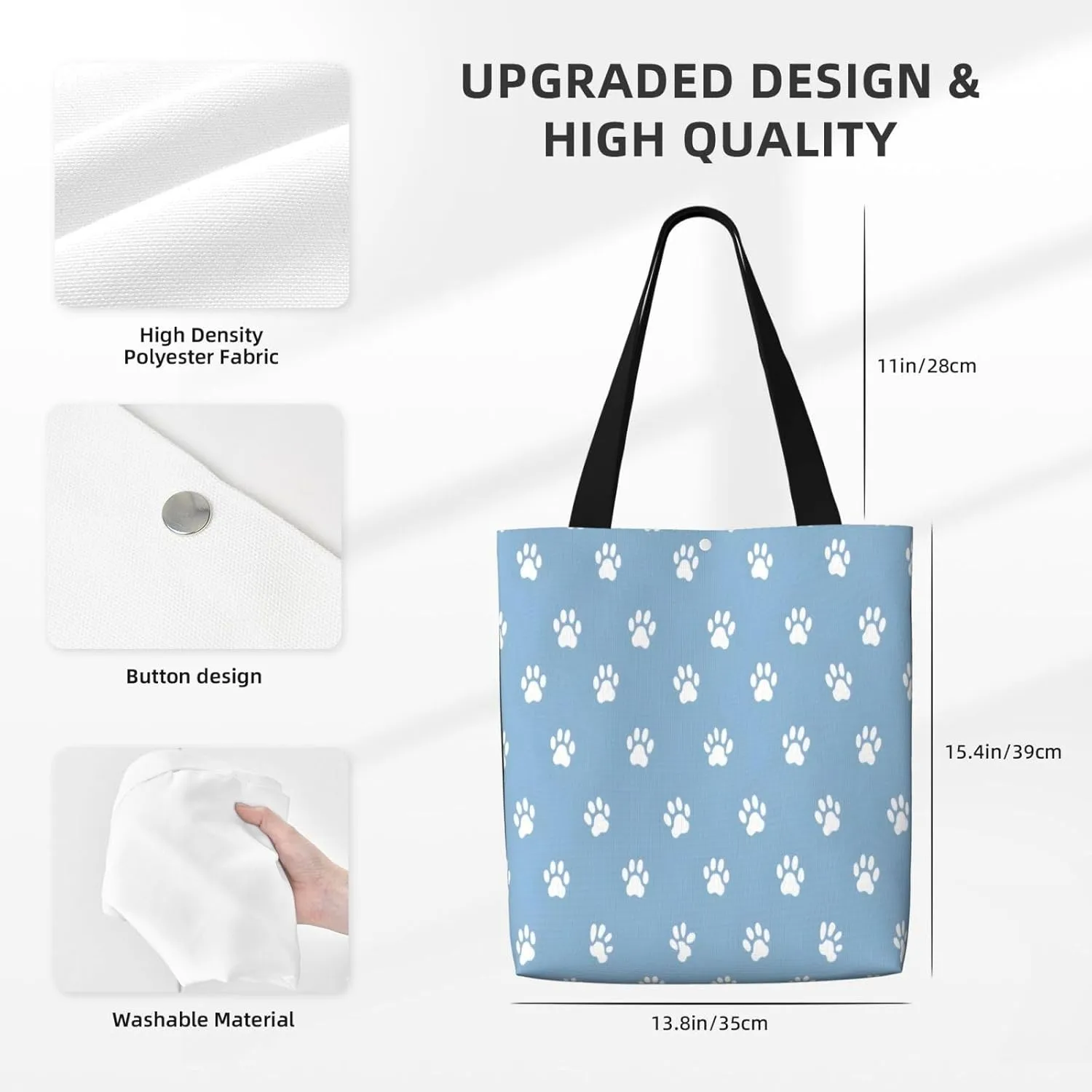 Black Flag Usa Canvas Shoulder Bag Reusable Tote Bag Soft Lightweight Cloth Bags For Women Girls Lady Casual