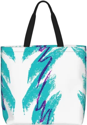 Blue Butterfly Print Fashion Tote Bag,Travel Handbag For Women, Hobo Bags, Work Shoulder Bags Crossbody Bag