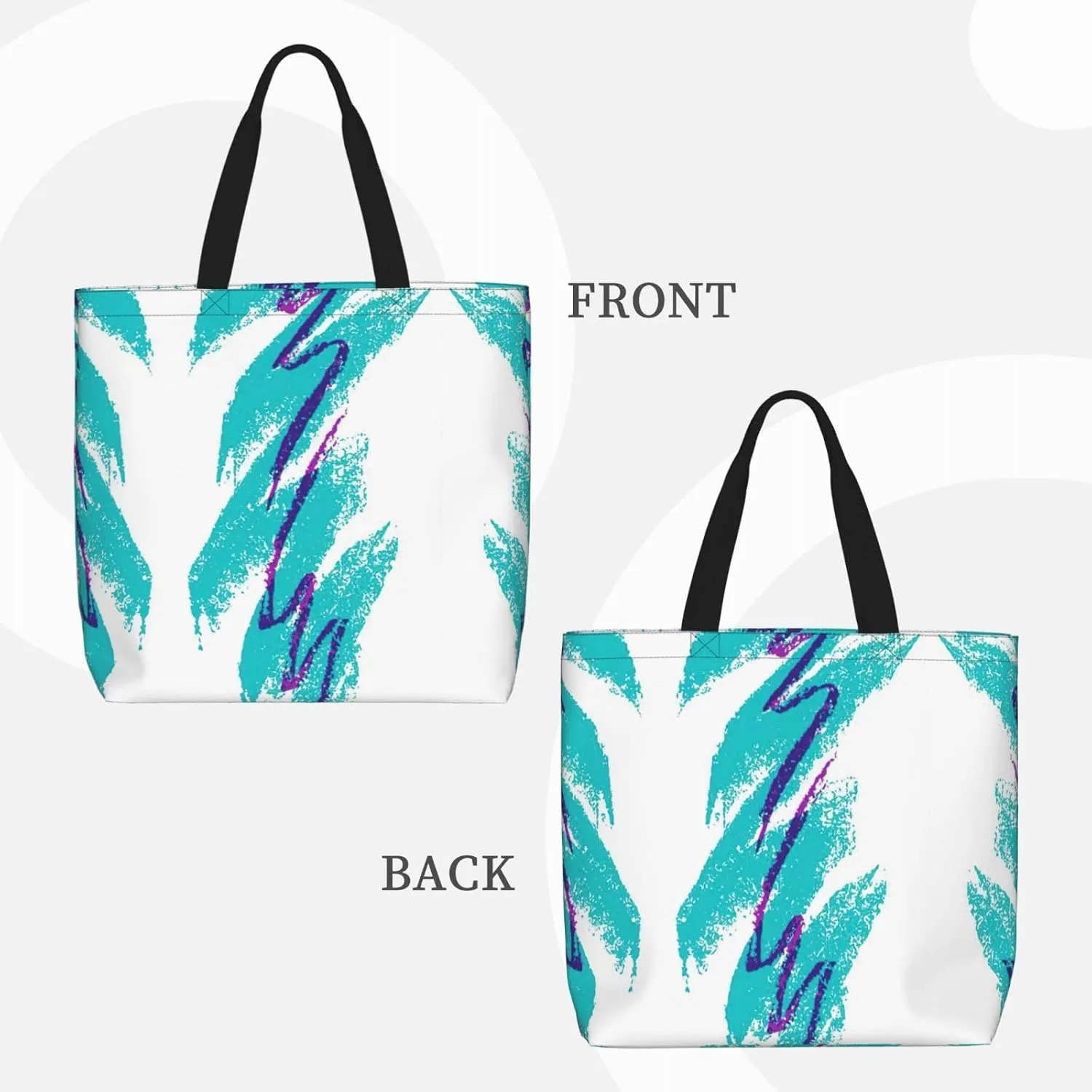 Blue Butterfly Print Fashion Tote Bag,Travel Handbag For Women, Hobo Bags, Work Shoulder Bags Crossbody Bag