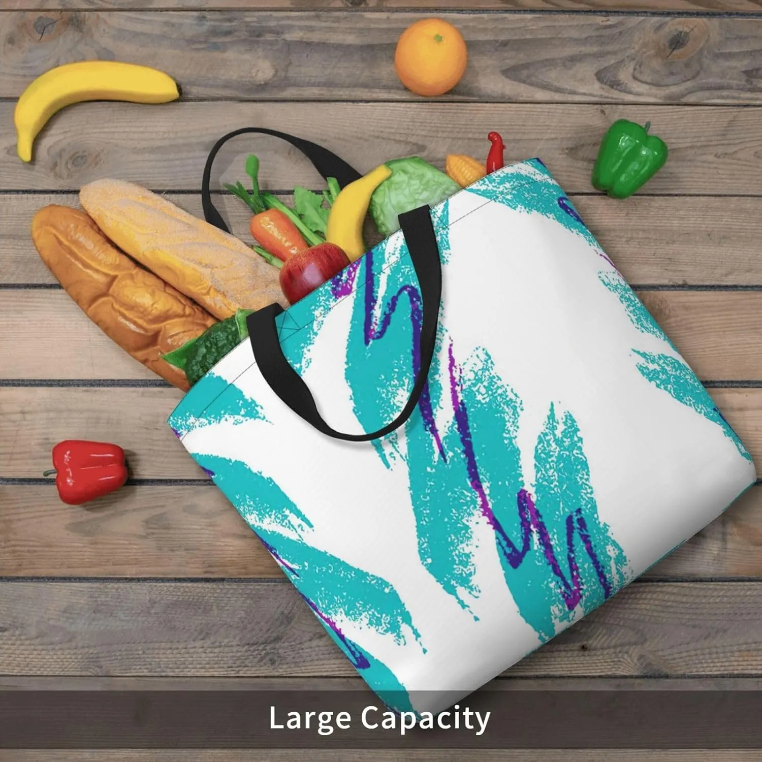 Blue Butterfly Print Fashion Tote Bag,Travel Handbag For Women, Hobo Bags, Work Shoulder Bags Crossbody Bag