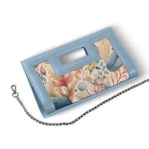 Blue City Sleek Clutch Leaves
