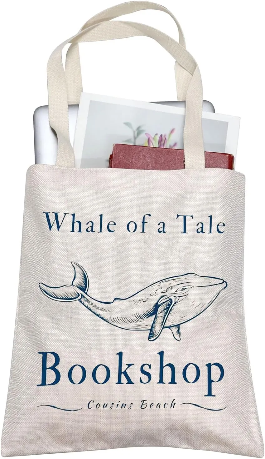 BLUPARK Whale Tote Bag TSITP TV Show Inspired Gift TV Show Merch Drama TV Show Gift Summer Cousins Beach Gift TSITP Fan Gift