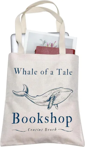 BLUPARK Whale Tote Bag TSITP TV Show Inspired Gift TV Show Merch Drama TV Show Gift Summer Cousins Beach Gift TSITP Fan Gift