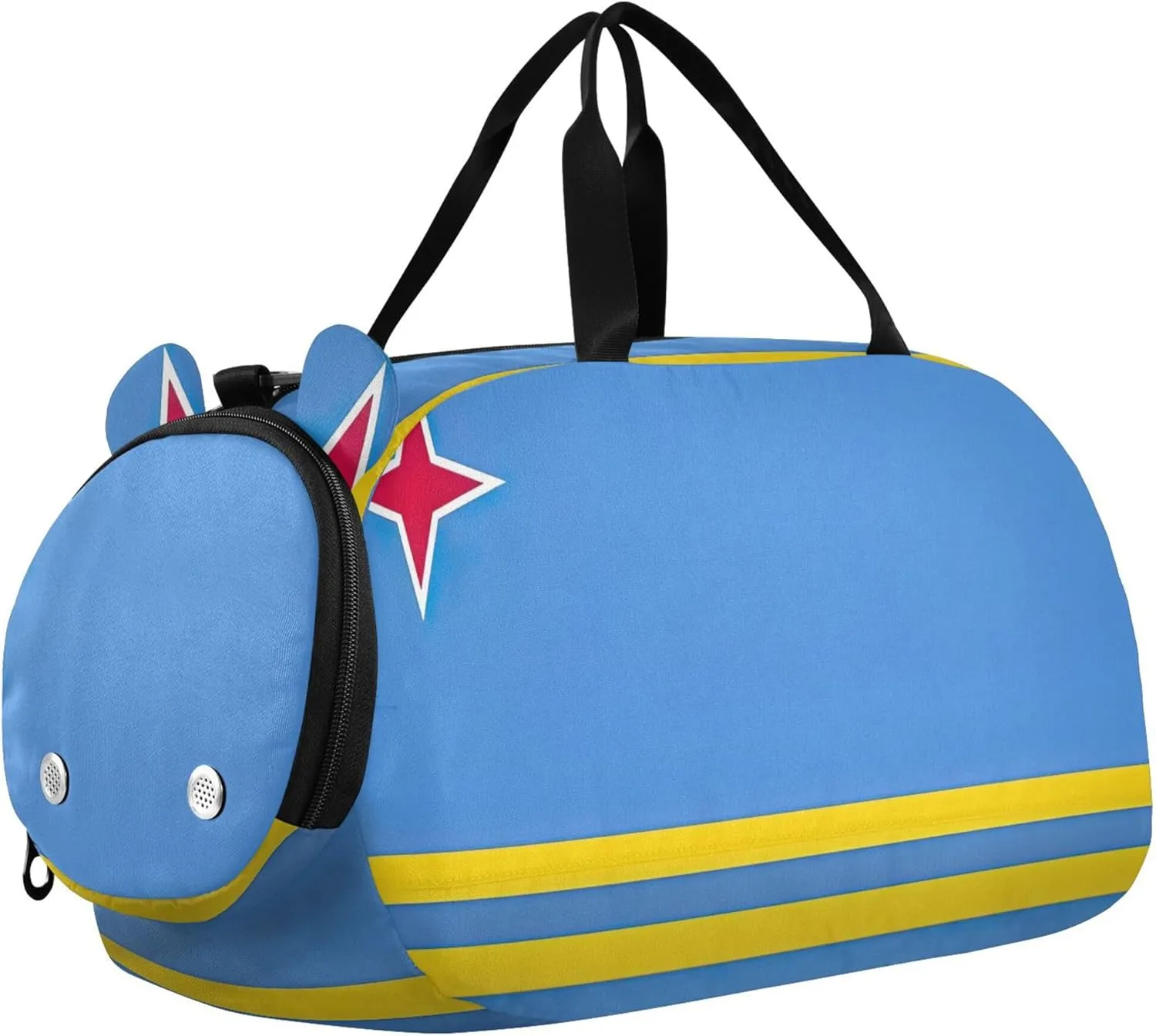 Boys Carry on Duffel Bag Weekend Duffel Overnight Duffle Bags for Traveling Tote Kids Duffle Bag Aruba Flag