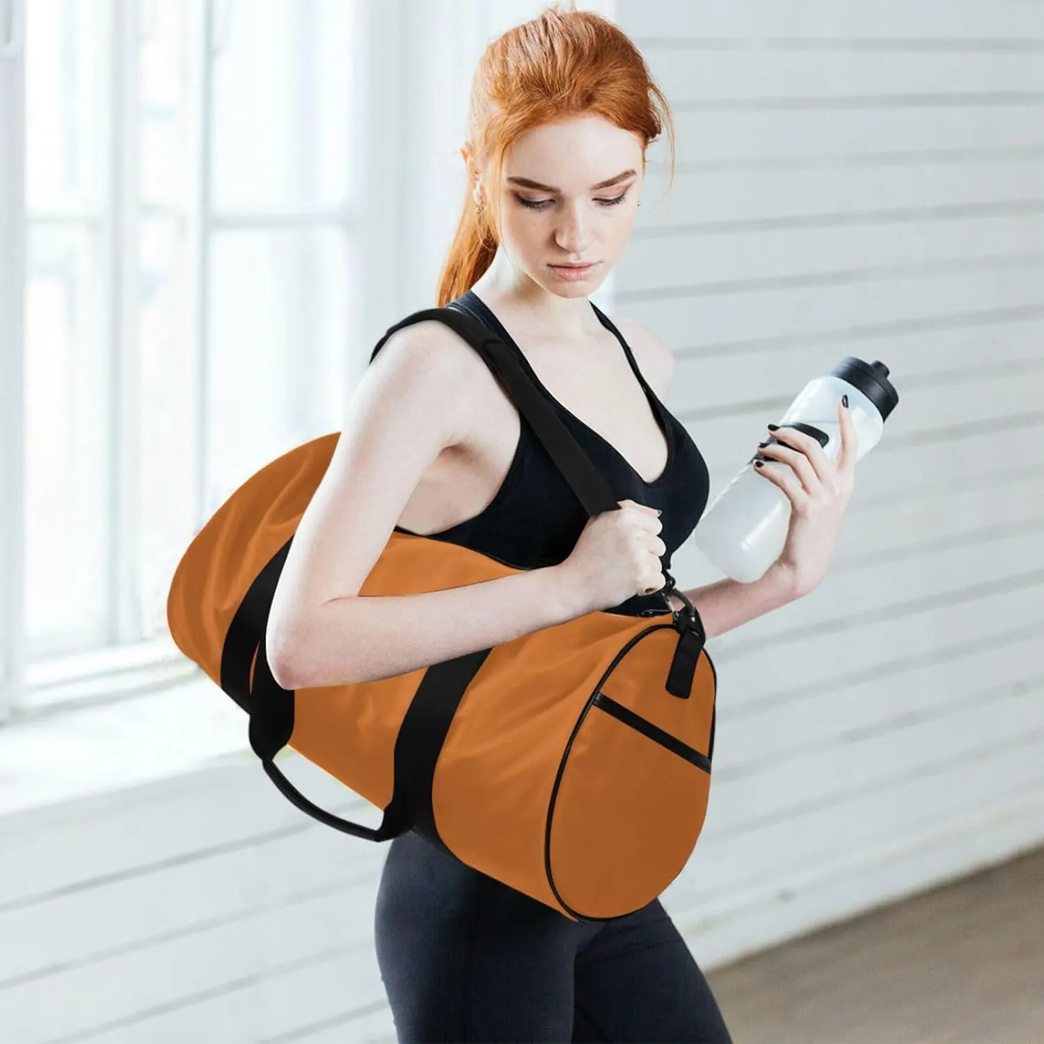 Boys Duffel Bag Carry On Lightweight Nurse Gym Bag for Men Women Youth Tote Bag Chocolate