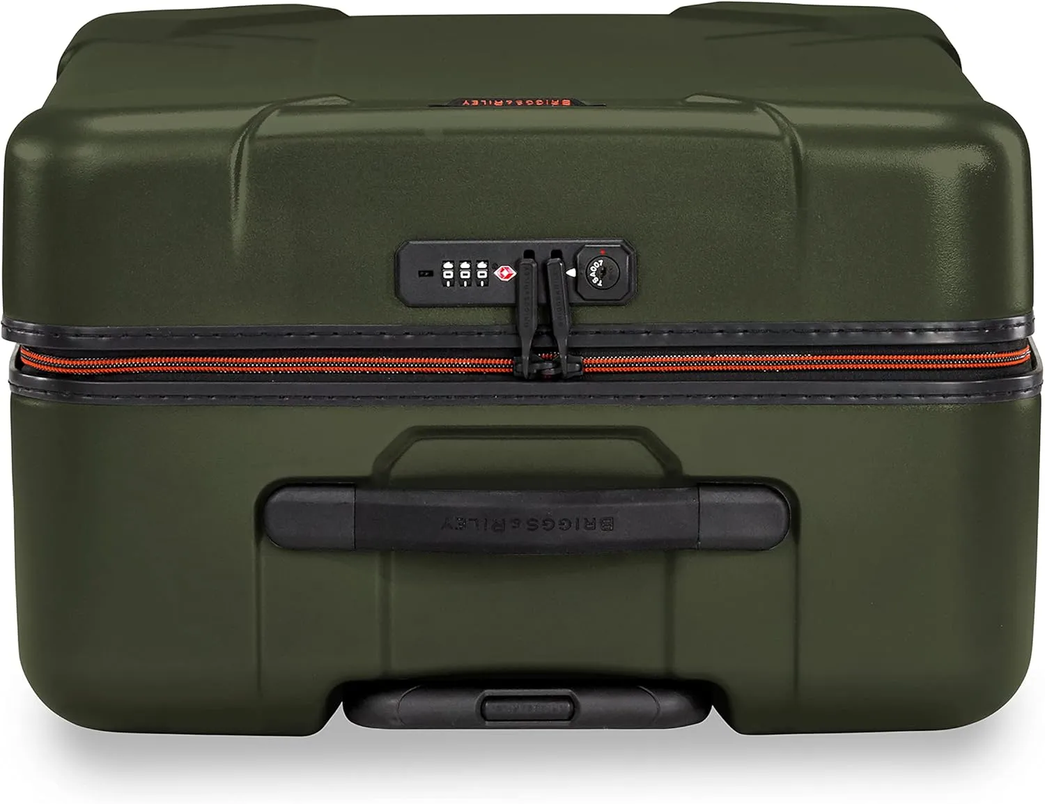 Briggs & Riley 27" Medium Spinner - Checked Luggage for Travel, Suitcases with Wheels, Hardside Rolling Bag for Men & Women, Self-Repairing Zipper - Torq Collection, Hunter Green