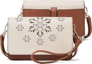 BROMEN Crossbody Bags for Women Small Cell Phone Shoulder Bag Wristlet Wallet Clutch Purse