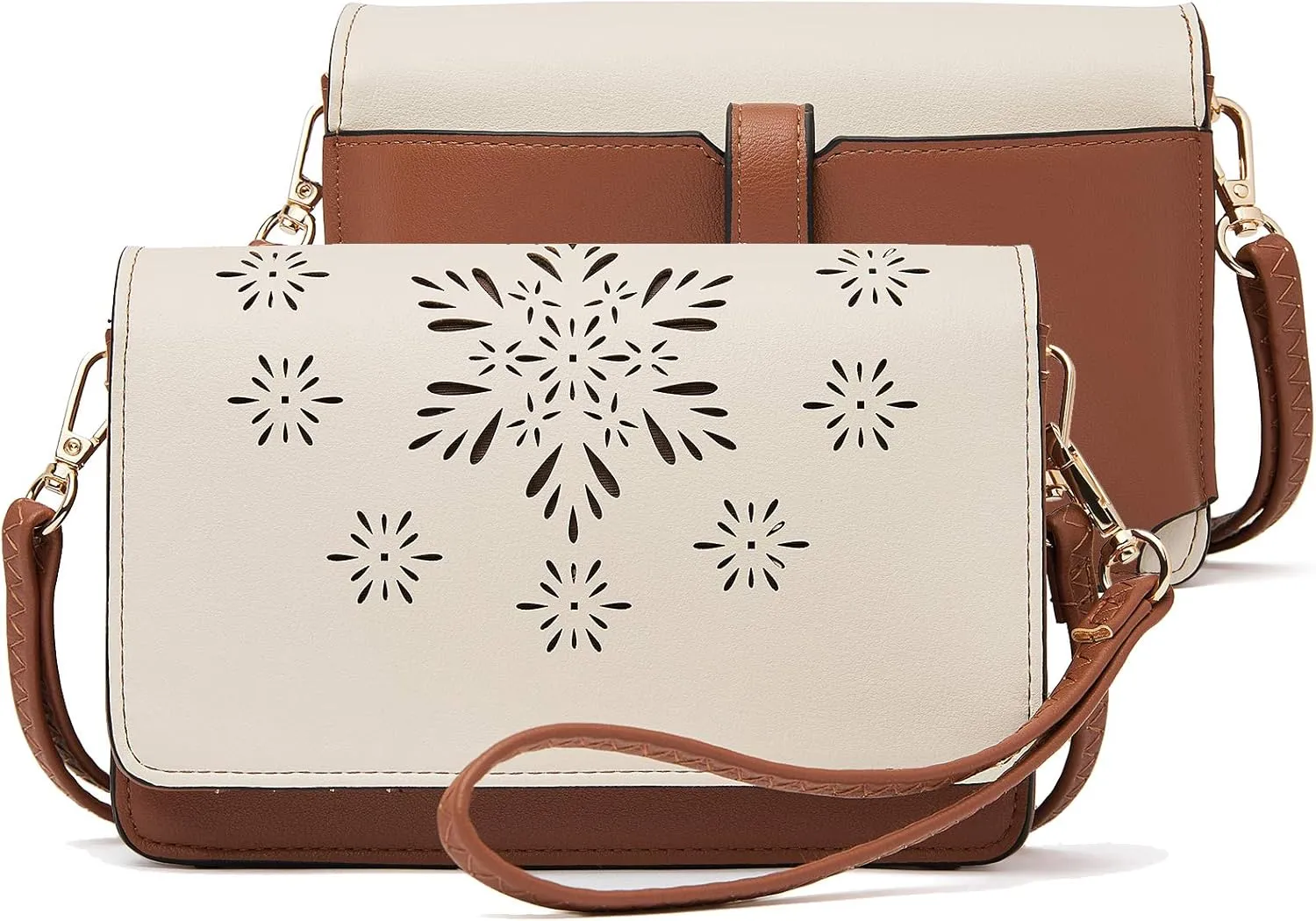 BROMEN Crossbody Bags for Women Small Cell Phone Shoulder Bag Wristlet Wallet Clutch Purse