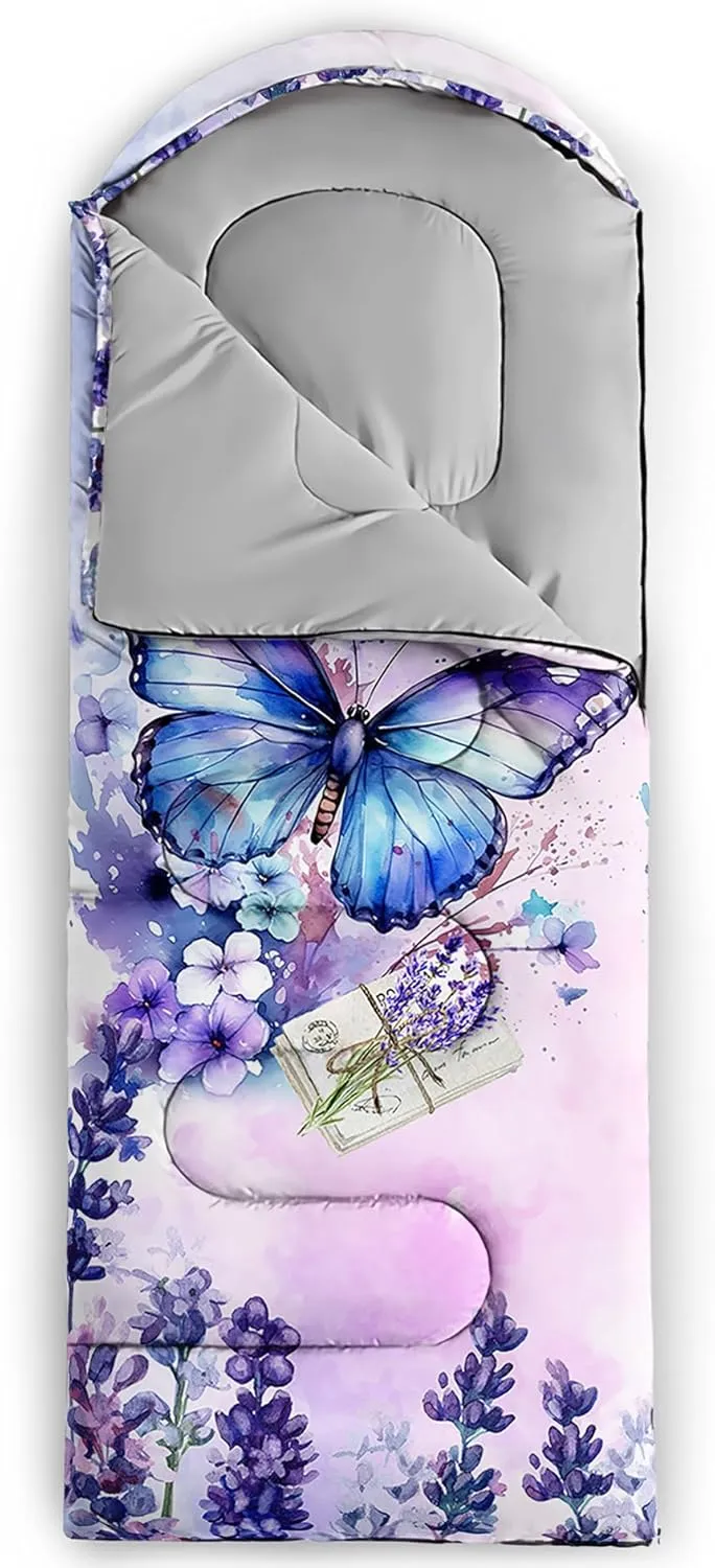 BSNTHO Camping Sleeping Bags,3 Season Warm & Cool Weather,Lightweight,Waterproof Sleeping Bags for Adults & Kids,Traveling,and Outdoors,Camping Gear Equipment