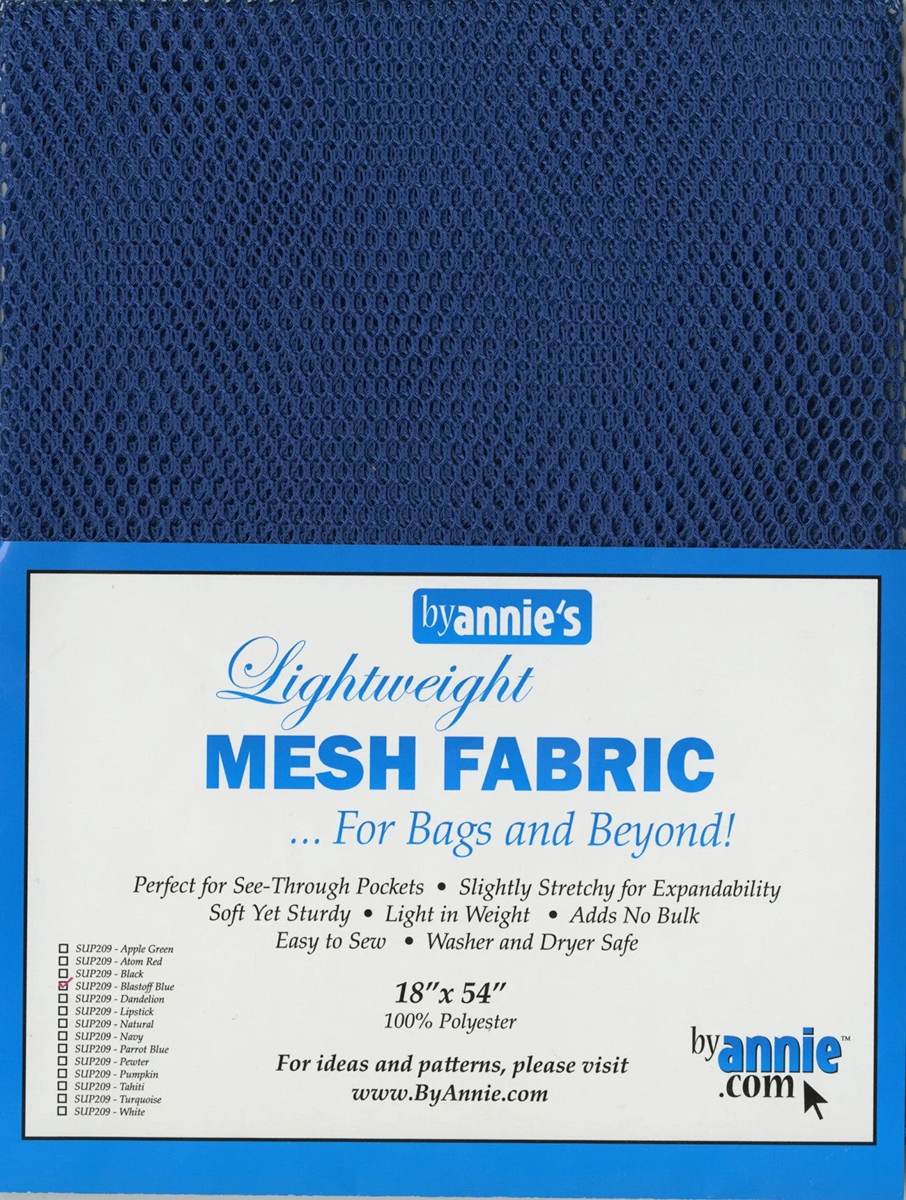 ByAnnie Lightweight Mesh Fabric Blastoff Blue
