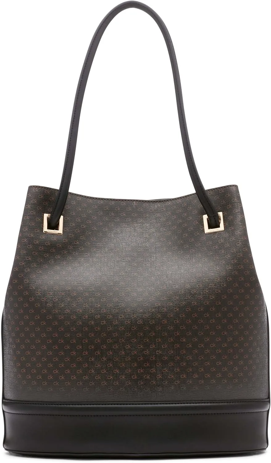 Calvin Klein Ash Tote Bag – North/South, Vegan Leather, 2 Pockets