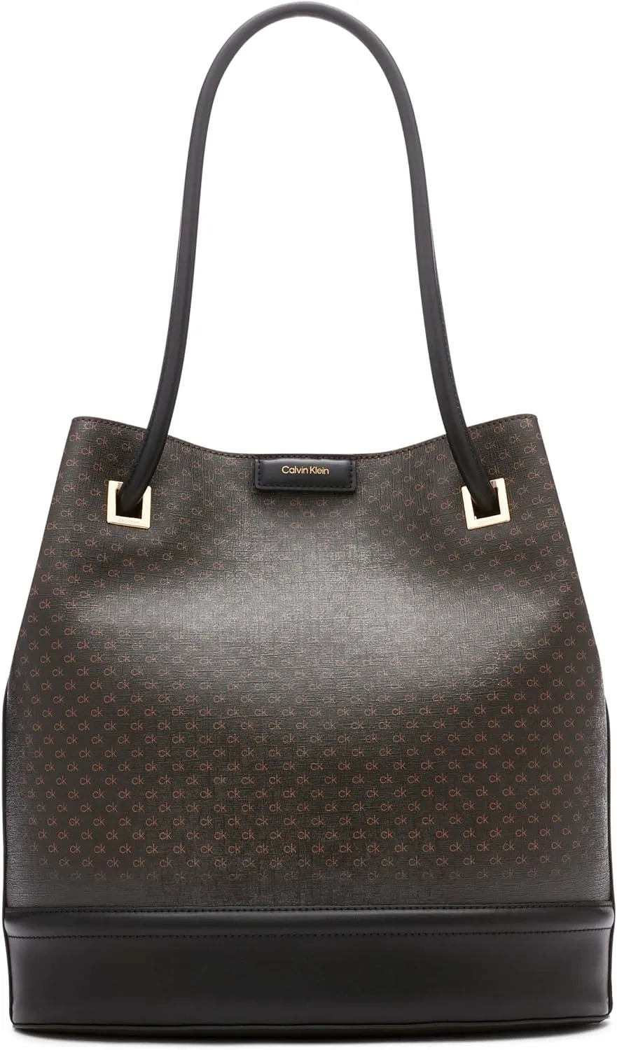 Calvin Klein Ash Tote Bag – North/South, Vegan Leather, 2 Pockets