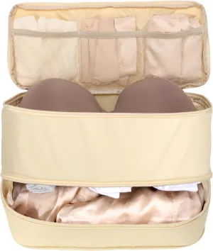 Cambond Travel Underwear Organizer Bag - Lightweight Bra Organizer, Portable Expandable Compression Packing Cubes, Underwear Storage Bag for Women