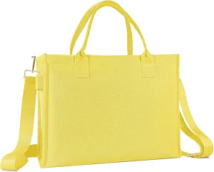 Canvas Tote Bag for Women, Large Laptop Crossbody Bag Travel Tote Handbag Everything Bag with Zip Simple Bag
