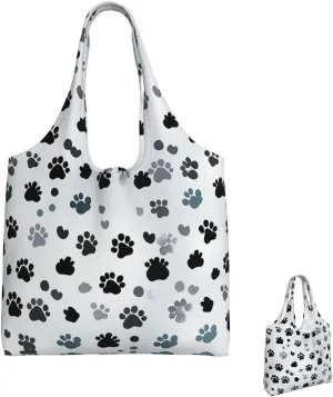 Canvas Tote Bag Lightweight Reusable Grocery Shopping Bag Big Eyed Dog Handbag for Women Men