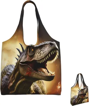 Canvas Tote Bag Lightweight Reusable Grocery Shopping Bag Dots on Leopard Print Handbag for Women Men