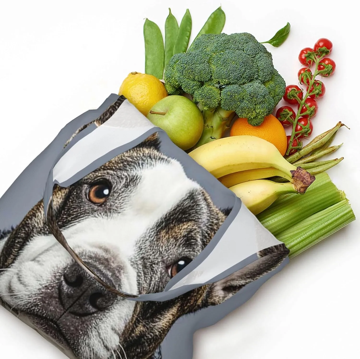 Canvas Tote Bag Lightweight Reusable Grocery Shopping Bag Golden Retriever dogs puppies pets Handbag for Women Men