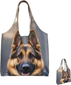 Canvas Tote Bag Lightweight Reusable Grocery Shopping Bag Golden Retriever dogs puppies pets Handbag for Women Men