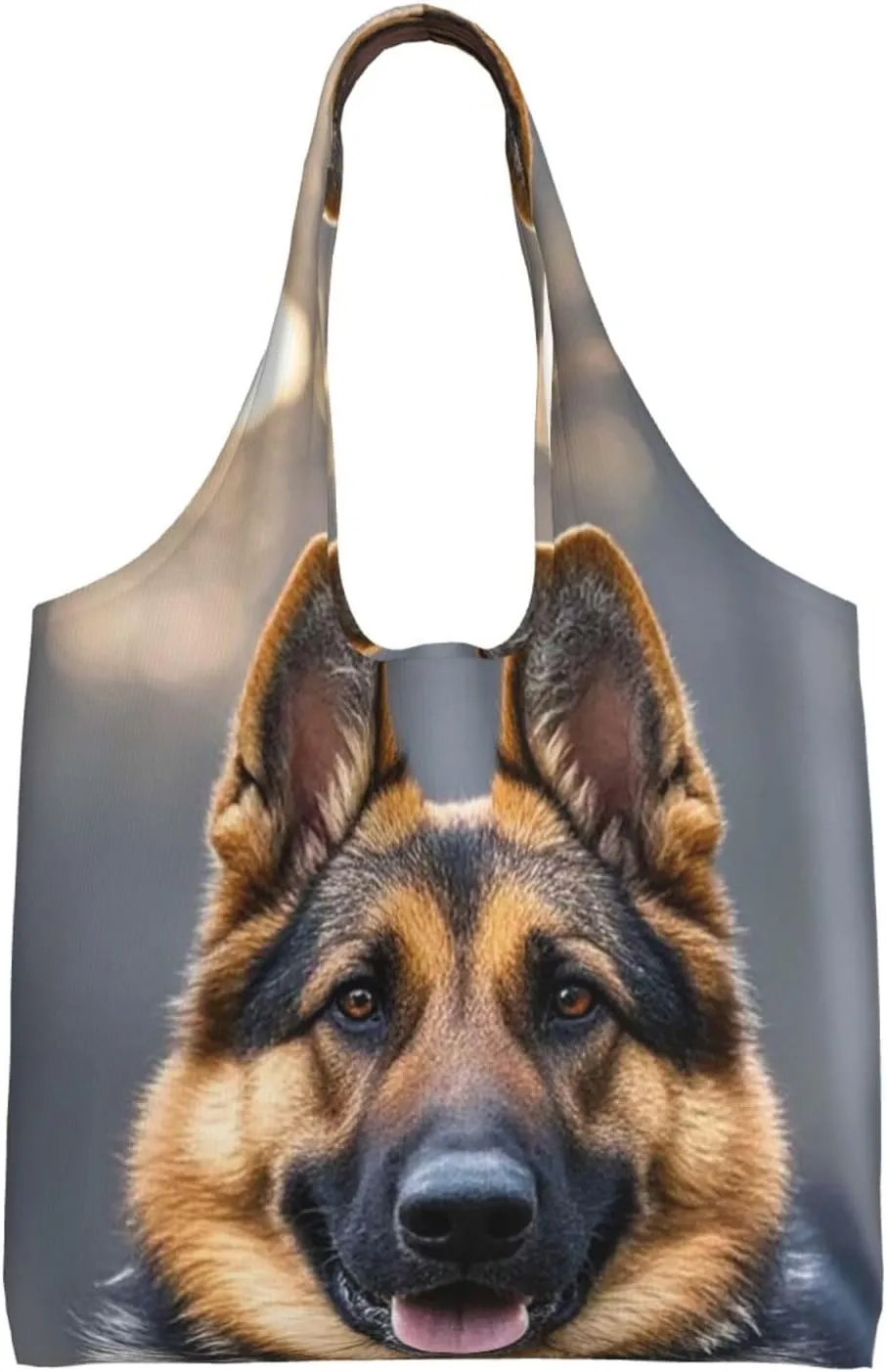 Canvas Tote Bag Lightweight Reusable Grocery Shopping Bag Golden Retriever dogs puppies pets Handbag for Women Men