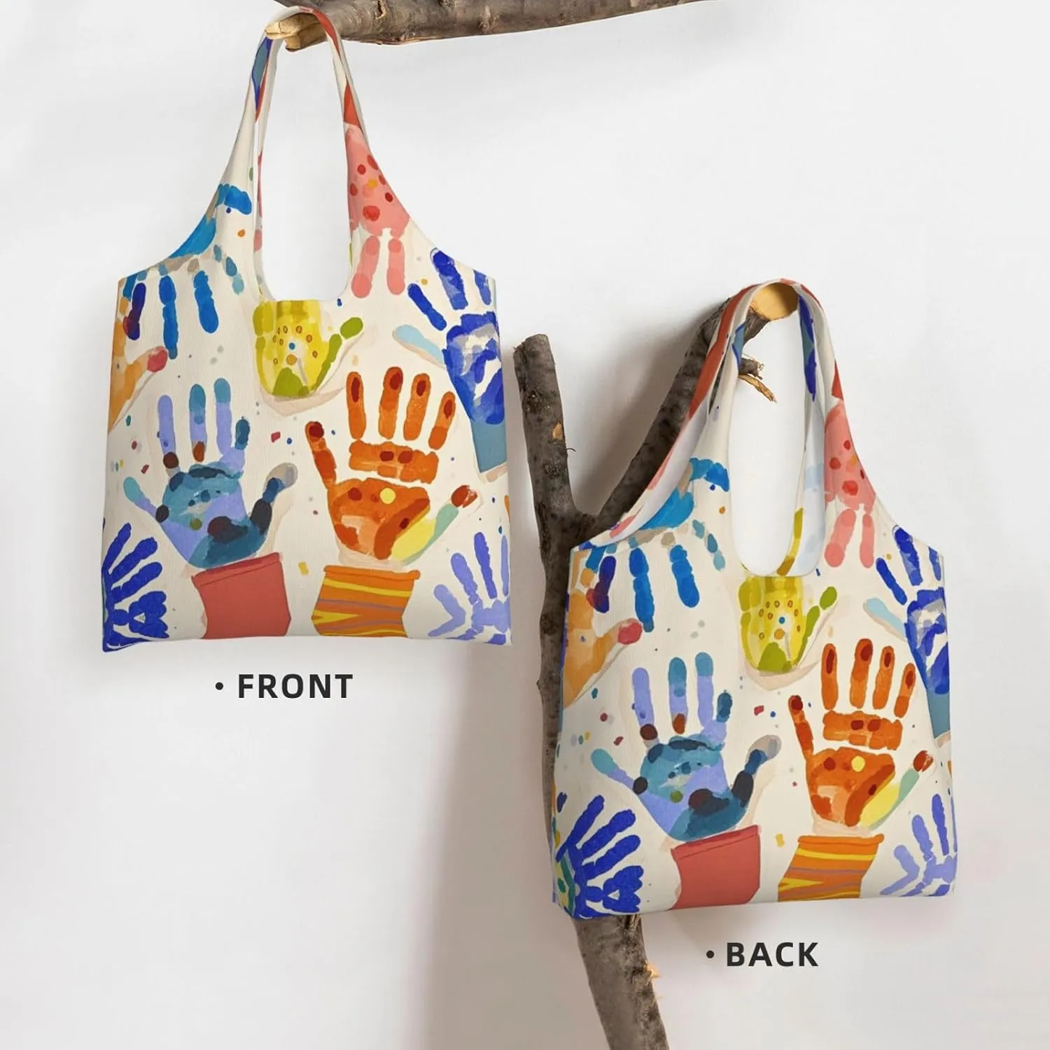 Canvas Tote Bag Lightweight Reusable Grocery Shopping Bag Jewel dragonfly Handbag for Women Men