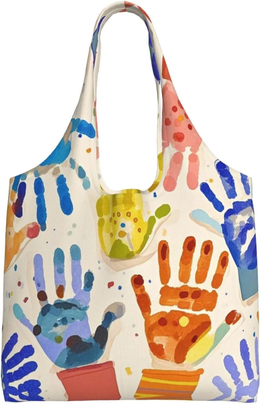 Canvas Tote Bag Lightweight Reusable Grocery Shopping Bag Jewel dragonfly Handbag for Women Men