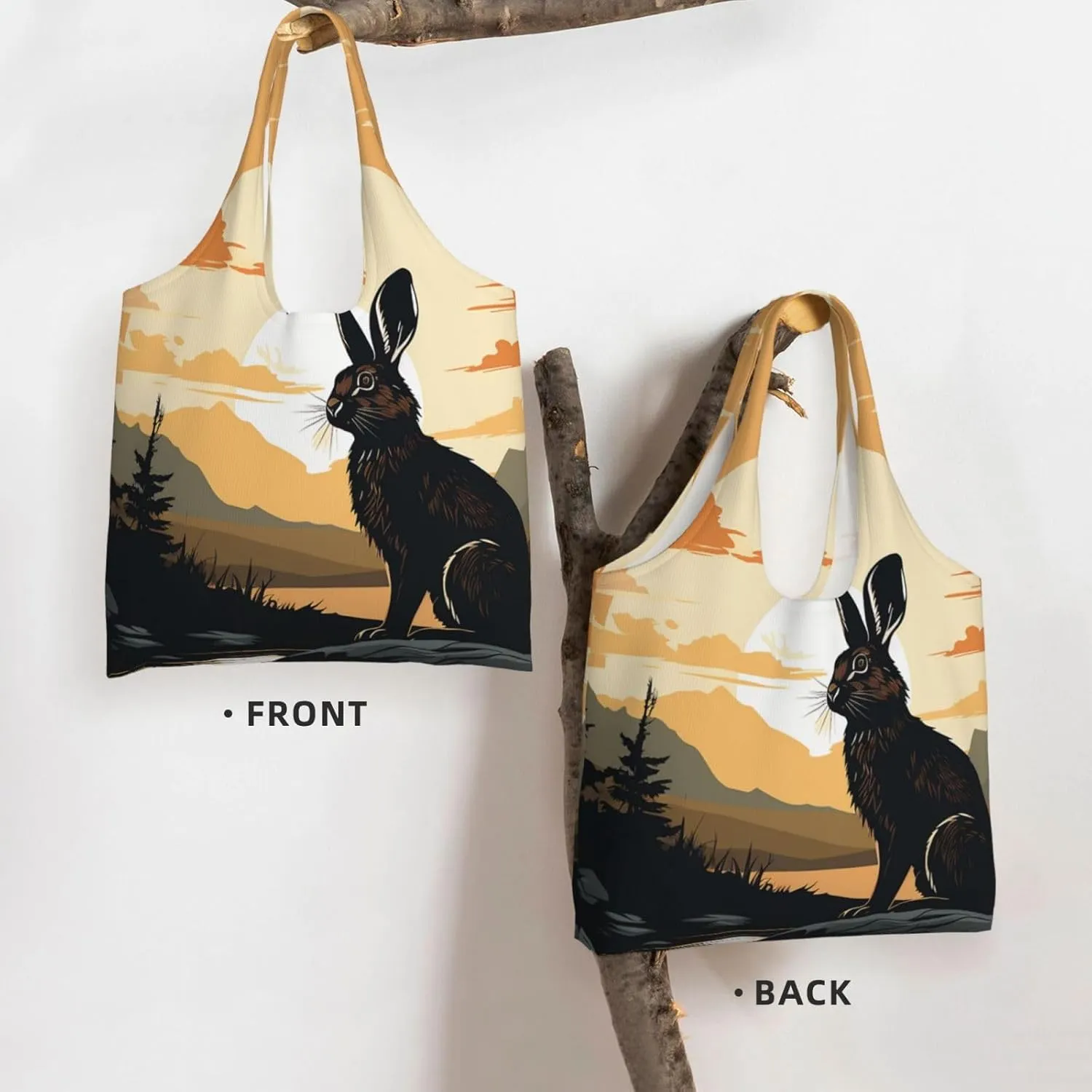 Canvas Tote Bag Lightweight Reusable Grocery Shopping Bag Red Shark Image Handbag for Women Men