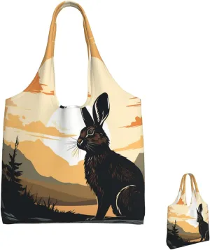 Canvas Tote Bag Lightweight Reusable Grocery Shopping Bag Red Shark Image Handbag for Women Men