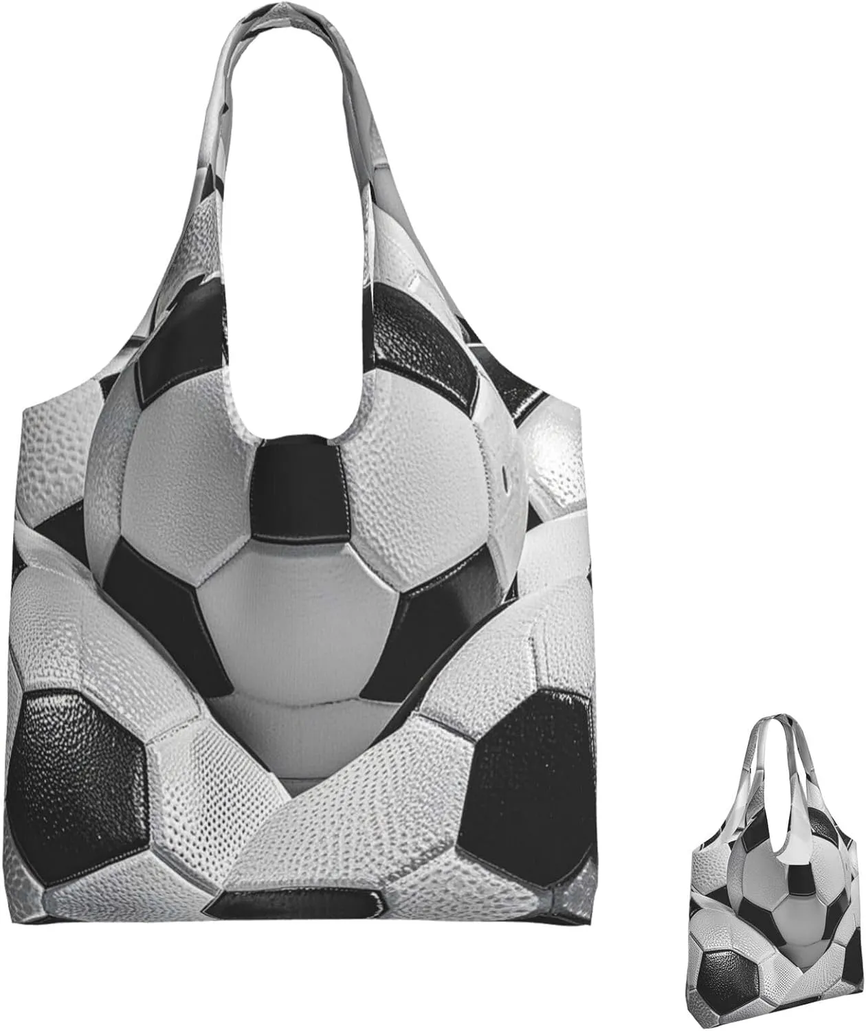 Canvas Tote Bag Lightweight Reusable Grocery Shopping Bag Teal Grey and White Floral Handbag for Women Men