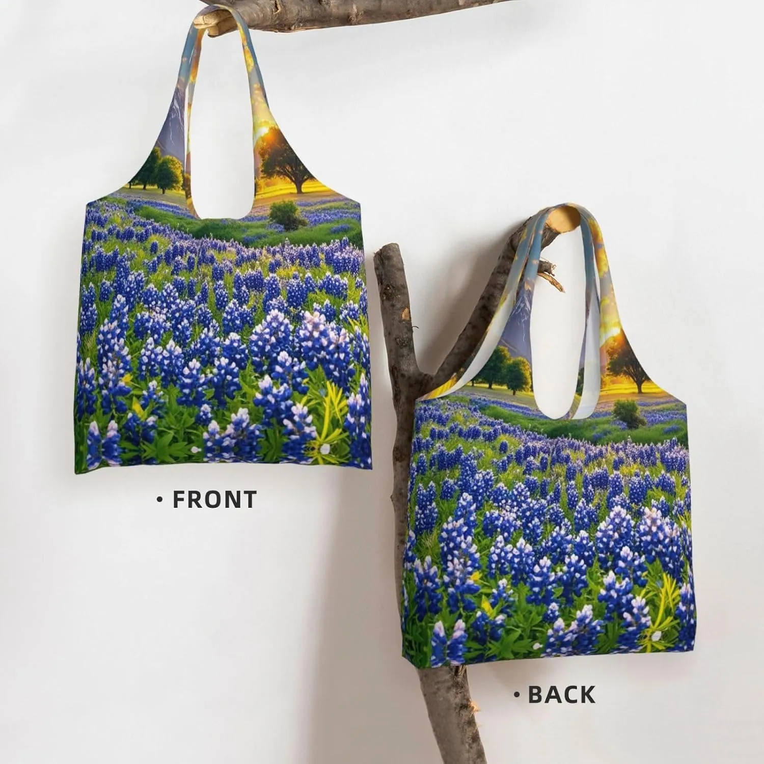 Canvas Tote Bag Lightweight Reusable Grocery Shopping Bag Tractor farm Handbag for Women Men
